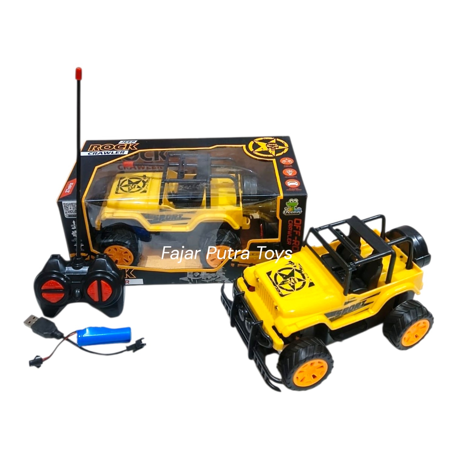 Mainan Mobil R/C Jeep Rock OCT 923